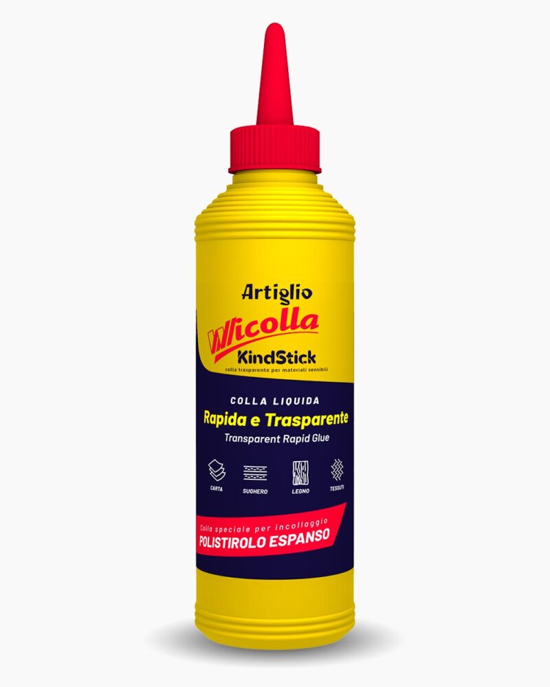 sviluppo nuovo packaging flacone colla rapida e trasparente