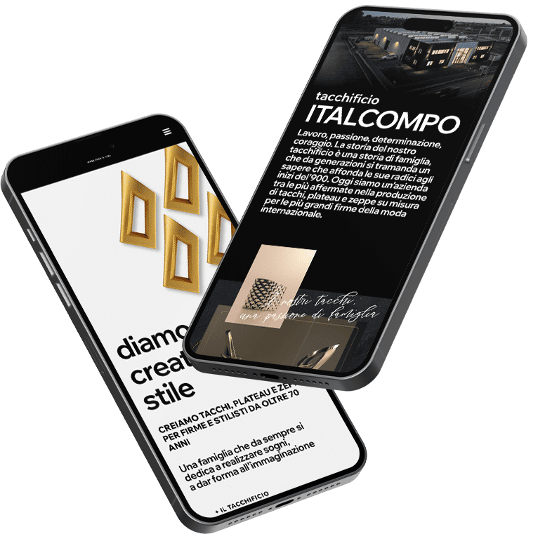 sviluppo sito web istituzionale per il mercato B2B dell'alta moda