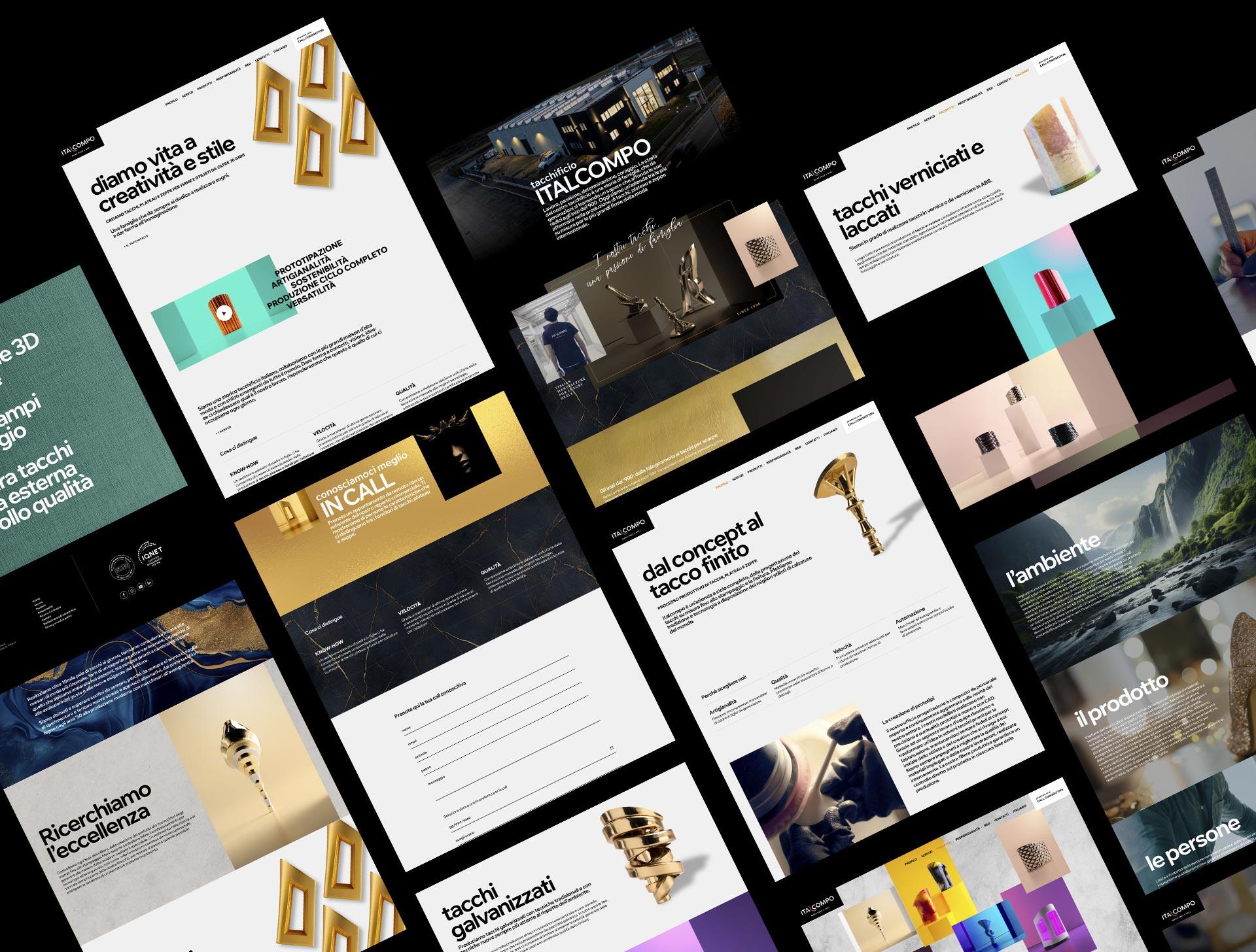 sviluppo sito web istituzionale per il mercato B2B dell'alta moda