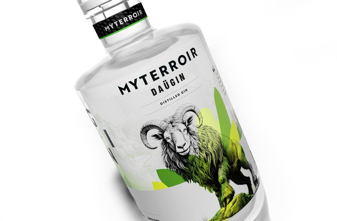 progettazione packaging distilled gin aromatico
