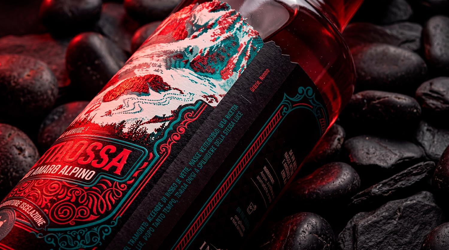 dettaglio storytelling e concept packaging VettaRossa